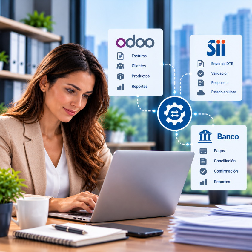 Integración de facturación electrónica con ERP y sistemas contables